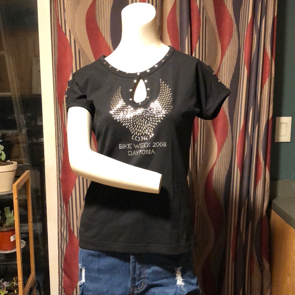 2008 Bike Week woman’s studded shirt